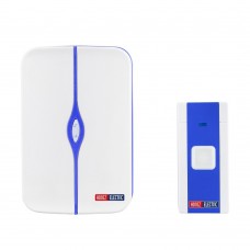 NERO-A Дзвінок безпровідний БЛАКИТНИЙ 220V 36-мелодій, дист. до 100м. /1/60