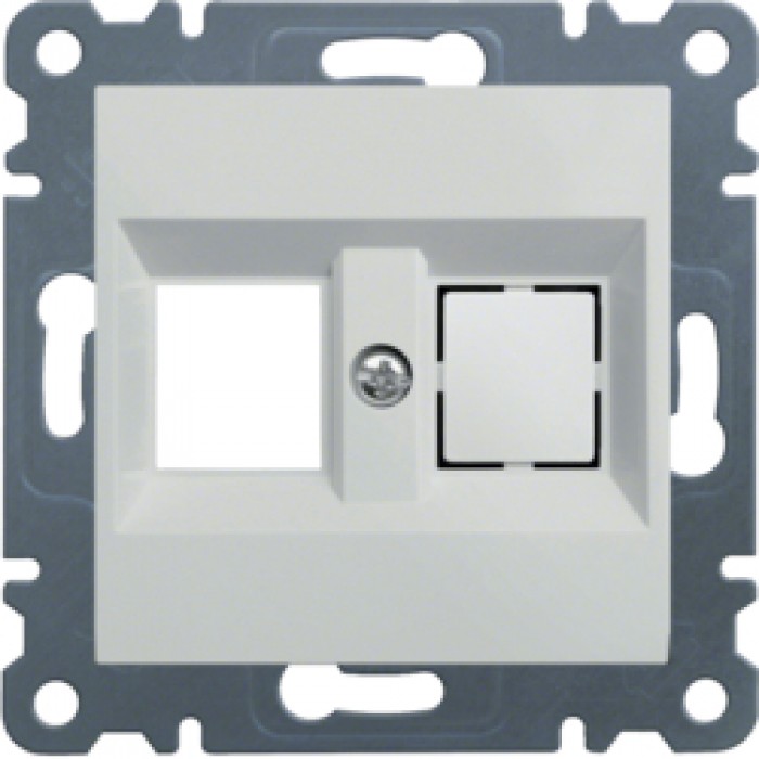 Панель подвійна для RJ12/RJ45 Lumina, біла