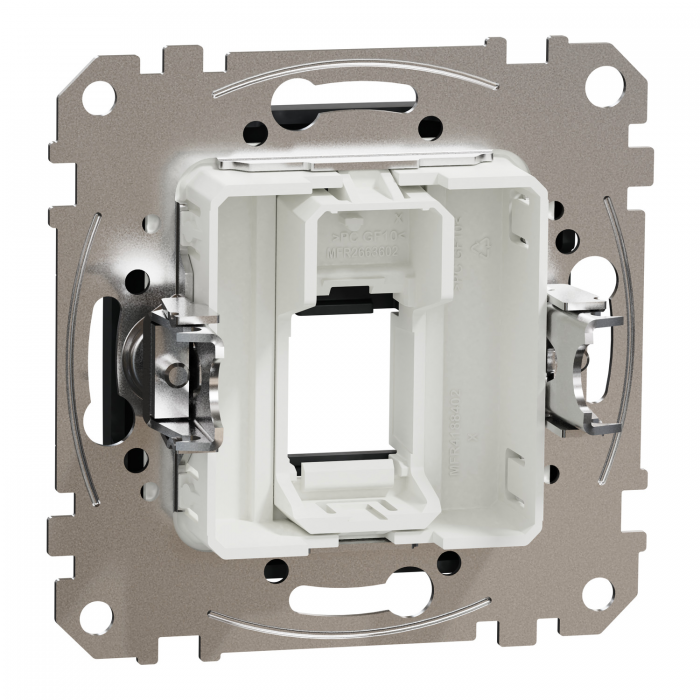 Центр пл для 1 Keystone чор Sedna Design, Чорний, Лицьова накладка