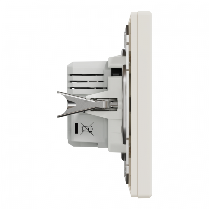 USB розетка тип А+С 2,4 А крем Asfora, Asfora