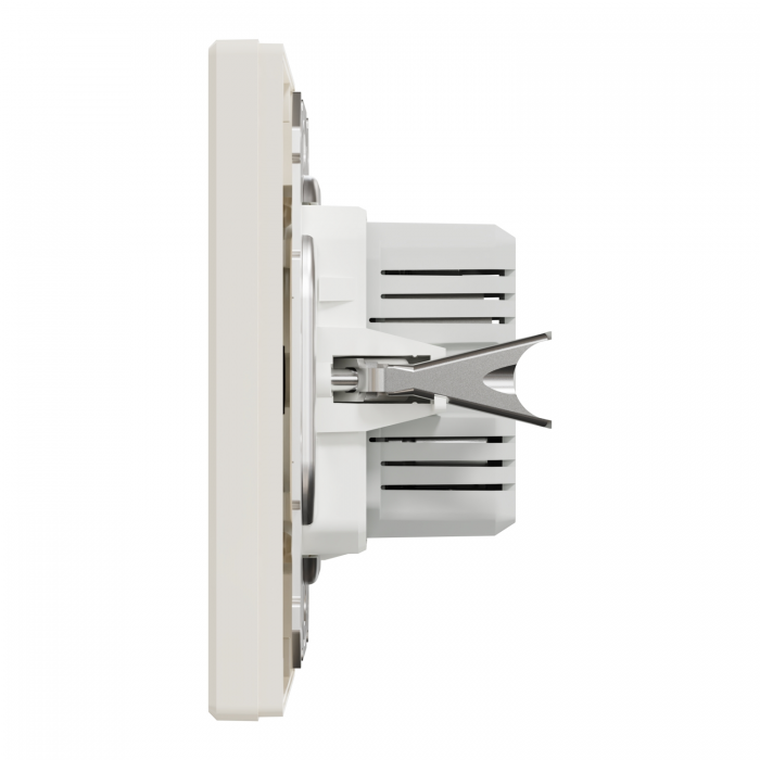 USB розетка тип А+С 2,4 А крем Asfora, Asfora
