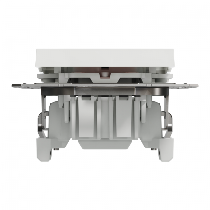 Вимикач однокл з підсв білий Asfora б/р, Asfora