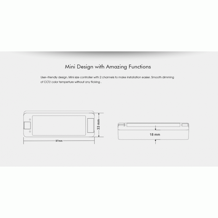 LED-контролер DEYA 12-24VDC, 5A*2CH (V2)