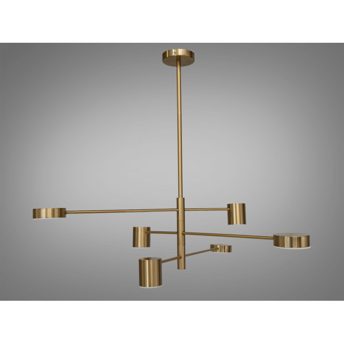 Сучасна новинка, світлодіодна люстра в кабінет, 30 Вт, бронзова люстра