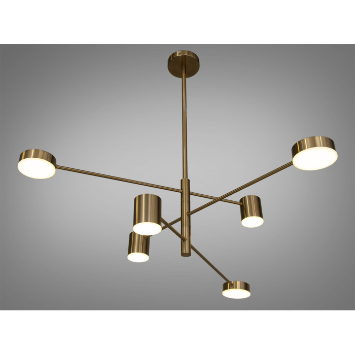 Сучасна новинка, світлодіодна люстра в кабінет, 30 Вт, бронзова люстра