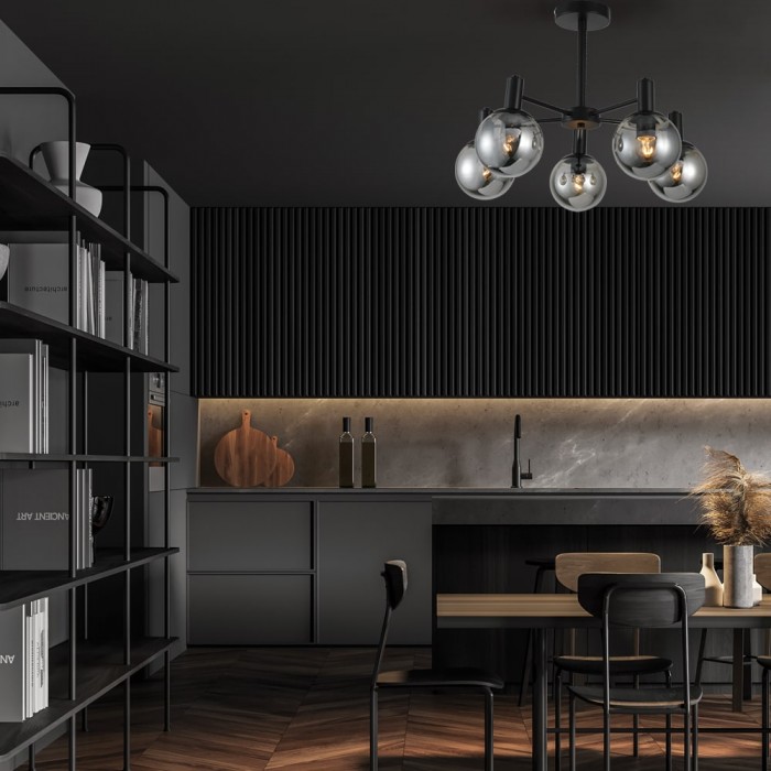 Накладний світильник Ardero BL1550-1 NEAPOL під лампу чорний