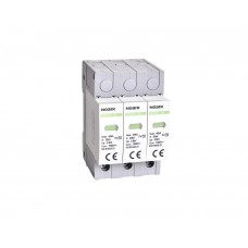 DC ПЗІП Ex9UEP, Клас ІІ, In=20kA, 1200V DC, 3 модулі, для не заземлених PV систем