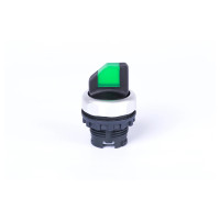 2-позиційний перемикач без фіксацію, з підсвіткою, зелений