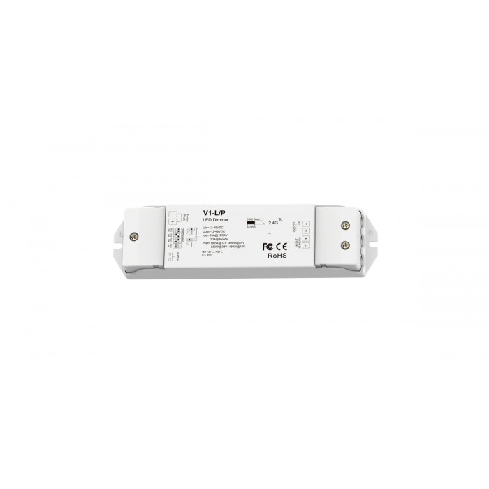 LED-димер DEYA 12-48VDC, 15A*1CH, PUSH-DIM (V1-L/P)