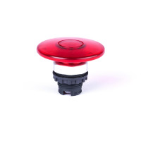 Кнопка-грибок 60 mm без фіксації, з підсвіткою, червона