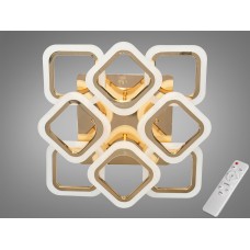 Світлодіодна люстра смарт світильник з пультом dimmer, 80W, хром