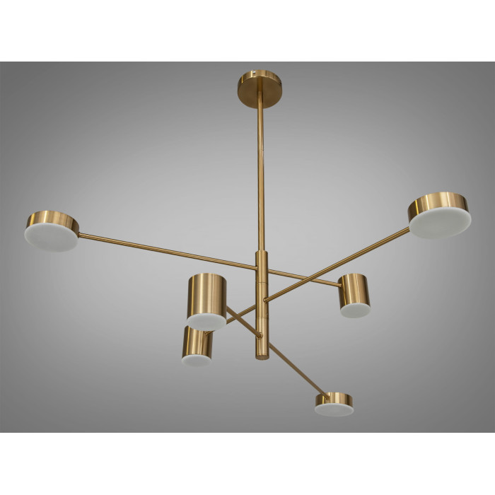 Сучасна новинка, світлодіодна люстра в кабінет, 30 Вт, бронзова люстра