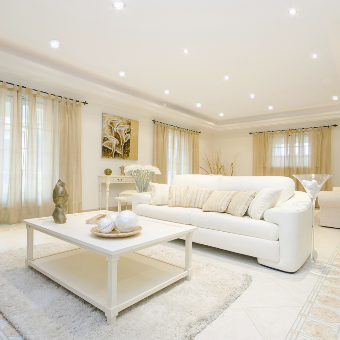 Вбудований світильник Feron DL1842 під лампу білий матовий