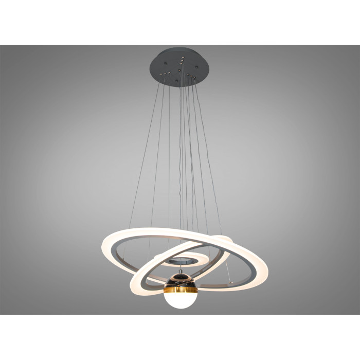 Новинка, світлодіодна люстра з додатковим підсвічуванням, 90 Вт