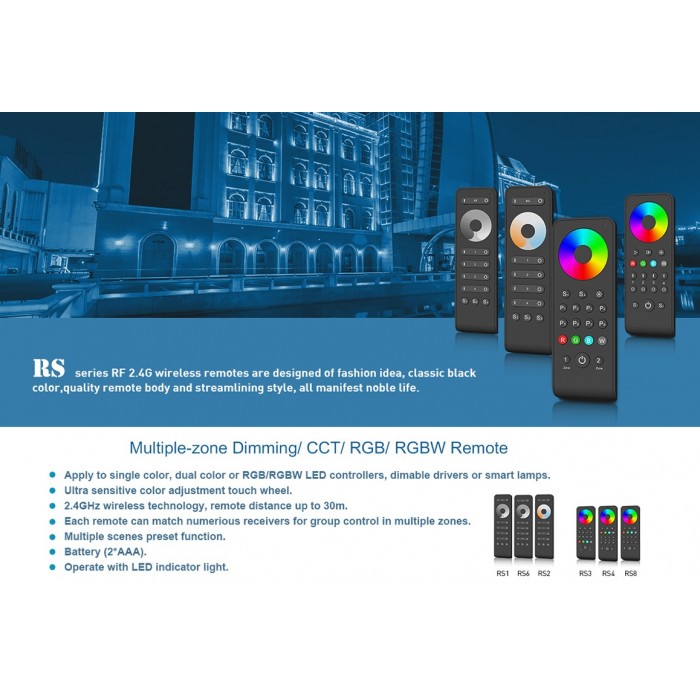 Пульт RGB/RGBWконтролера DEYA на 8 зон (RS8)