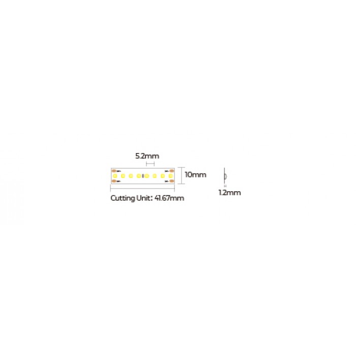 LED стрічка COLORS 192-24V-IP33 13W 1470Lm 4000K 5м (FD192-24V-10mm-NW)