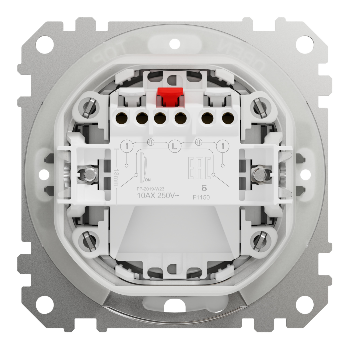 Двокл вим IP44 Венге Sedna Elements, Венге, Вимикач