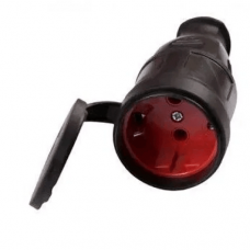 Каучукове штепсельне гніздо з заз. з кришкою 16A 250V/200