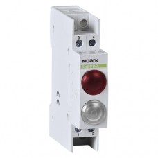 Модульний індикатор, 12V AC/DC, 1 червона LED and 1 біла LED