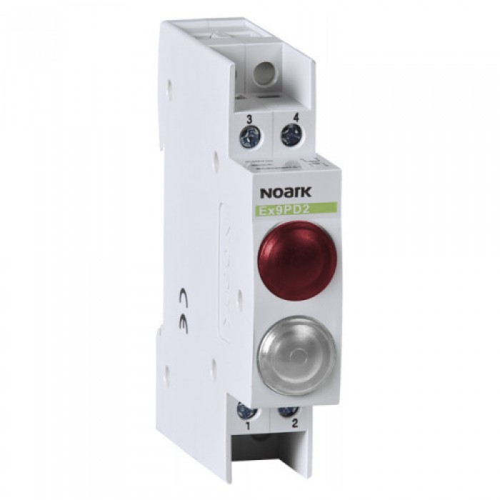 Модульний індикатор, 24V AC/DC, 1 червона LED and 1 біла LED