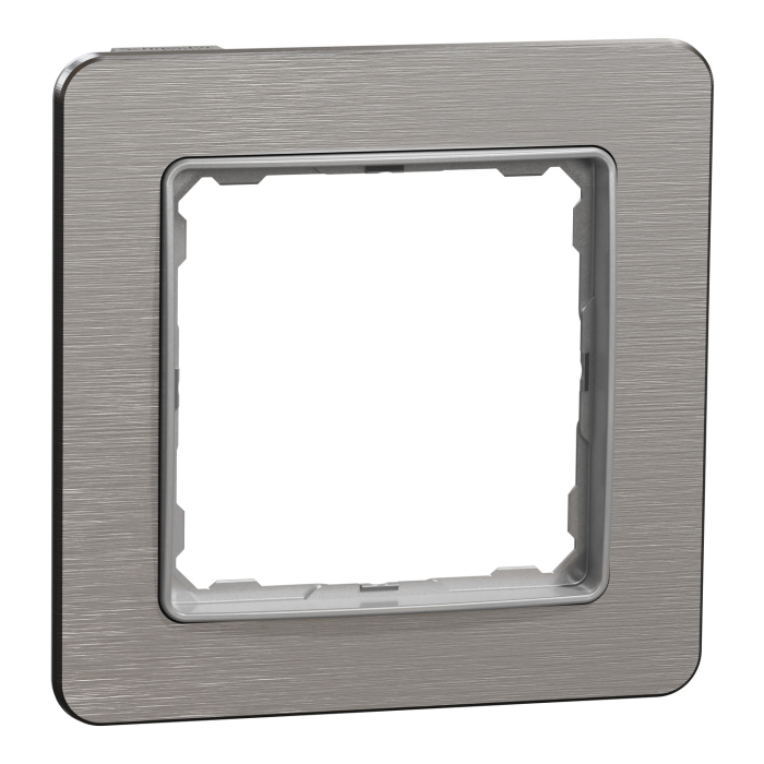 Рамка 1-пост Мат алюм Sedna Elements, Матовий алюміній, Sedna Design & Elements