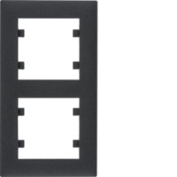 Рамка 2X вертикальна, Lumina-Intens, чорна