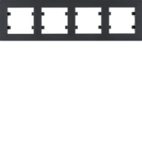 Рамка 4X горизонтальна, Lumina-Intens, чорна