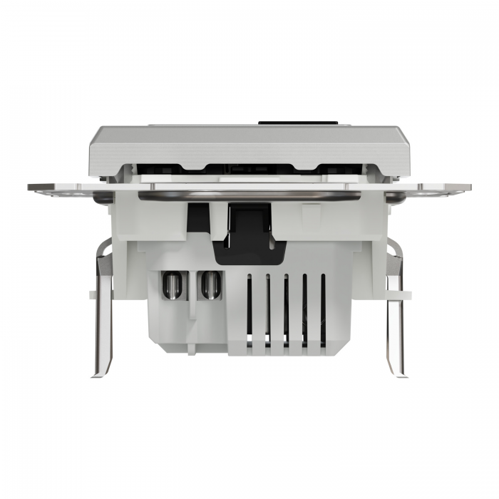 USB розетка тип А+С 2,4 А алюм Asfora, Asfora