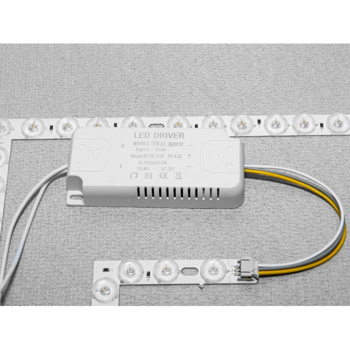 Блок живлення та LED модуль до світлодіодних люстр 52W