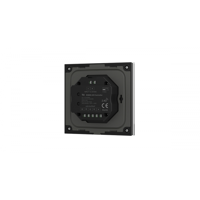 Сенсорна панель RGBW 4CH*3A 12-24VDC CV з контролером DEYA (T4(Black))