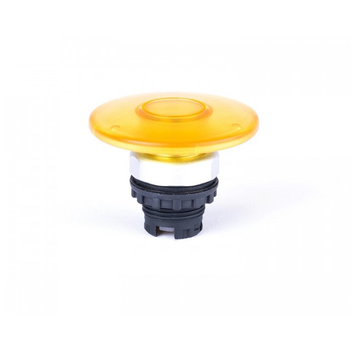 Кнопка-грибок 60 mm без фіксації, з підсвіткою, жовта