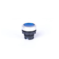 Кнопка без фіксації, з підсвіткою, синя