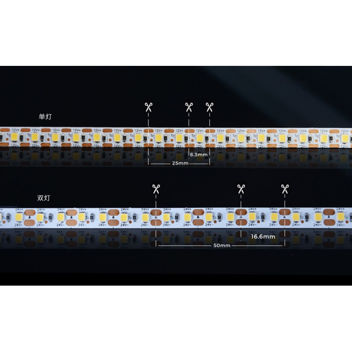 LED стрічка COLORS 120-2835-12V-IP33 8.4W 800Lm 4000K 5м (D8120-12V-5mm-NW)