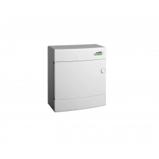 Модульний щиток, білі дверцята, настінного монтажу, IP40, 1 ряд, 8 модулі