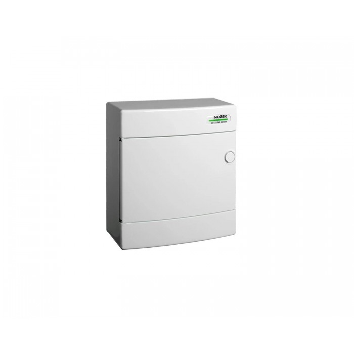 Модульний щиток, білі дверцята, настінного монтажу, IP40, 1 ряд, 8 модулі