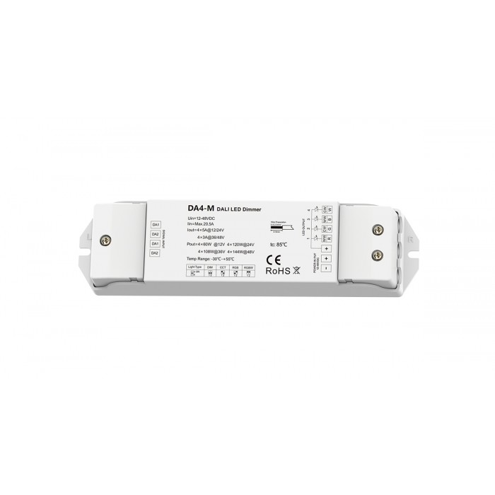 LED-контролерDEYA DALI DT6/DT8 12-48VDC, 5A*4CH (DA4-M)
