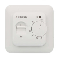 Терморегулятор для теплої підлоги механічний Rubezh ТР-16В-АН (16А, 220В, білий)