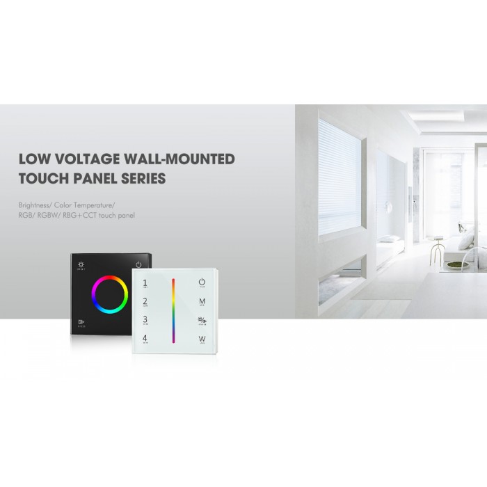 Сенсорна панель RGBW 4CH*3A 12-24VDC CV з контролером DEYA (T4(Black))