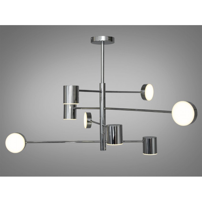 Інноваційна новинка LED люстра в офіс, 40W, хром