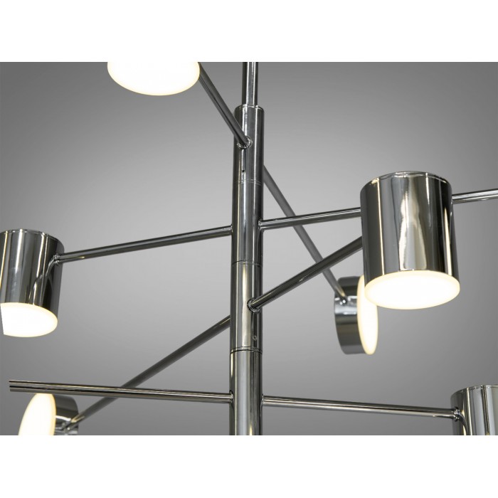 Інноваційна новинка LED люстра в офіс, 40W, хром