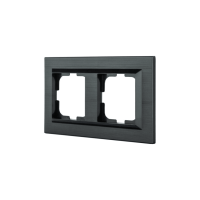 Рамка двійна QUANTUM антрацит/12/120, Антрацит, Рамка двійна