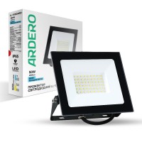 Світлодіодний прожектор Ardero LL-1050ARD 50Вт 6500K чорний