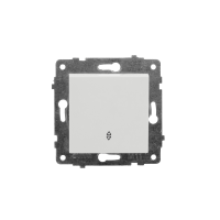 Механізм вимикача 1-клв.прохідного Grano Білий/12/120, Білий, Механізм вимикача прохідного