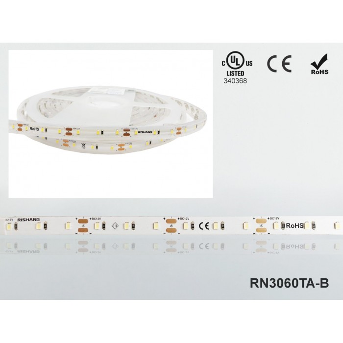 LED стрічка RISHANG 60-2835-12V-IP67 5.5W 400Lm 4000K 5м (RN3060TA-B-NW)