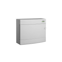 Модульний щиток, білі дверцята, настінного монтажу, IP40, 1 ряд, 12 модулі