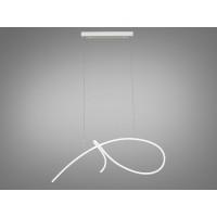 Дизайнерська світлодіодна люстра потужністю 52W, білого кольору