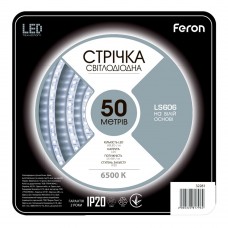 Світлодіодна стрічка Feron LS606 12В 7.2Вт/м 50м білий