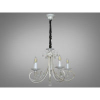 Елегантна класична люстра з витонченим різьбленим декором на 5 ламп, бі