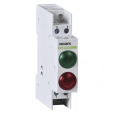 Модульний індикатор, 230V AC/DC, 1 зелена LED and 1 червона LED