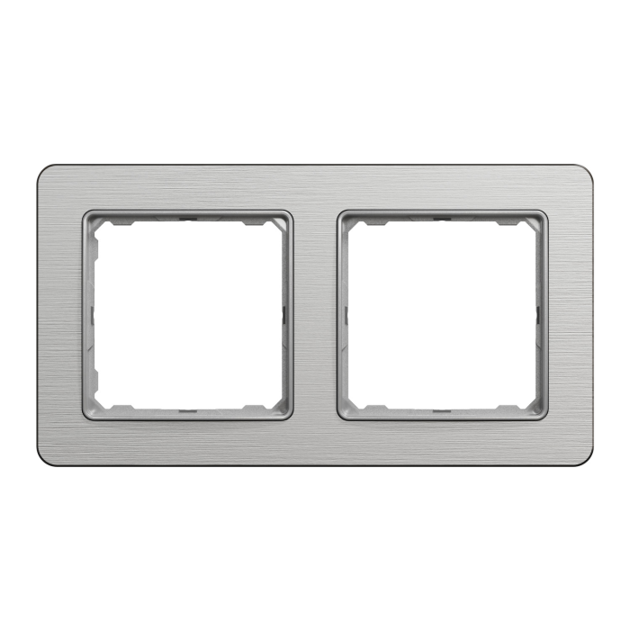 Рамка 2-пост Мат алюм Sedna Elements, Матовий алюміній, Sedna Design & Elements